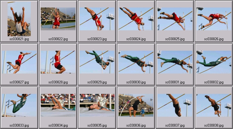 pole vaulting