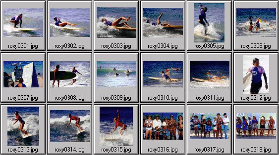 Women's surfing